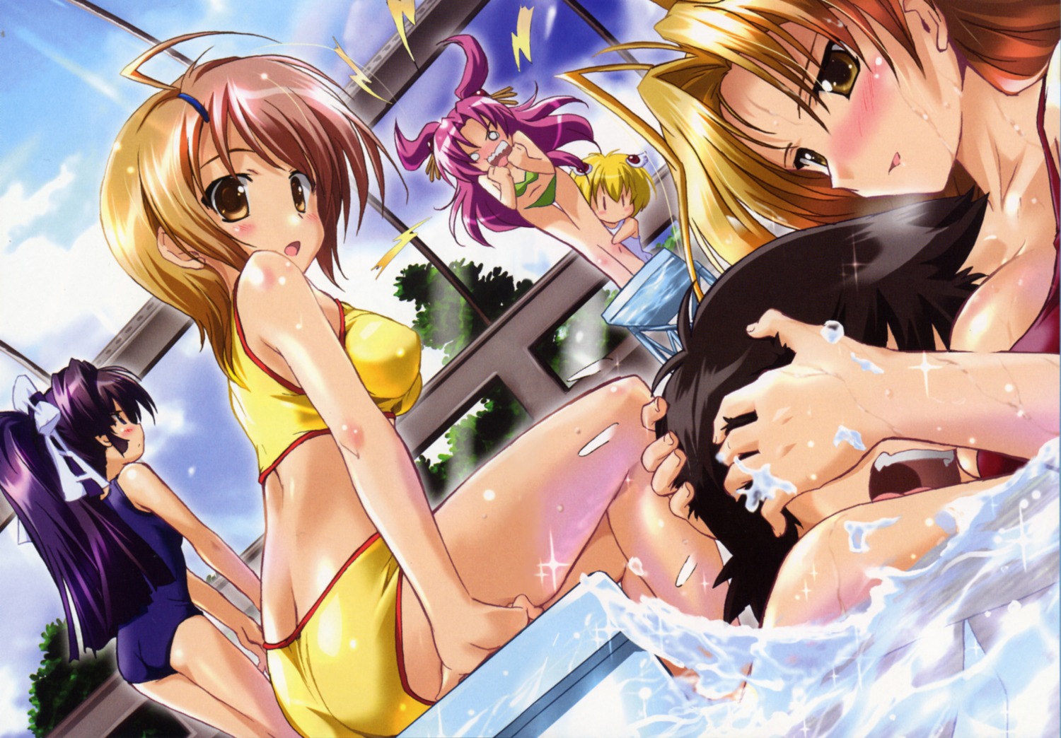 bikini fixed kamishiro_rin kazetsubaki_kuriko komatsu_e-ji kurioka_maiho maburaho miyama_yuuna shikimori_kazuki swimsuits yamase_kamiyo