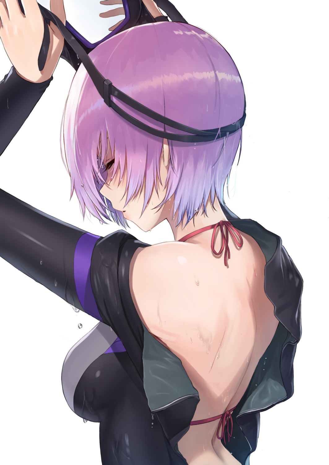 ayul_(ayulneri_92) bikini_top bodysuit fate/grand_order mash_kyrielight swimsuits wet