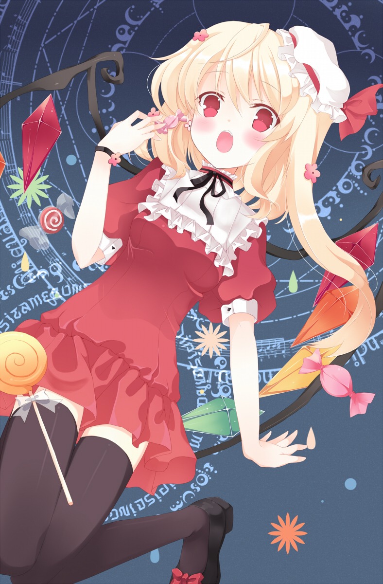 flandre_scarlet huohai thighhighs touhou