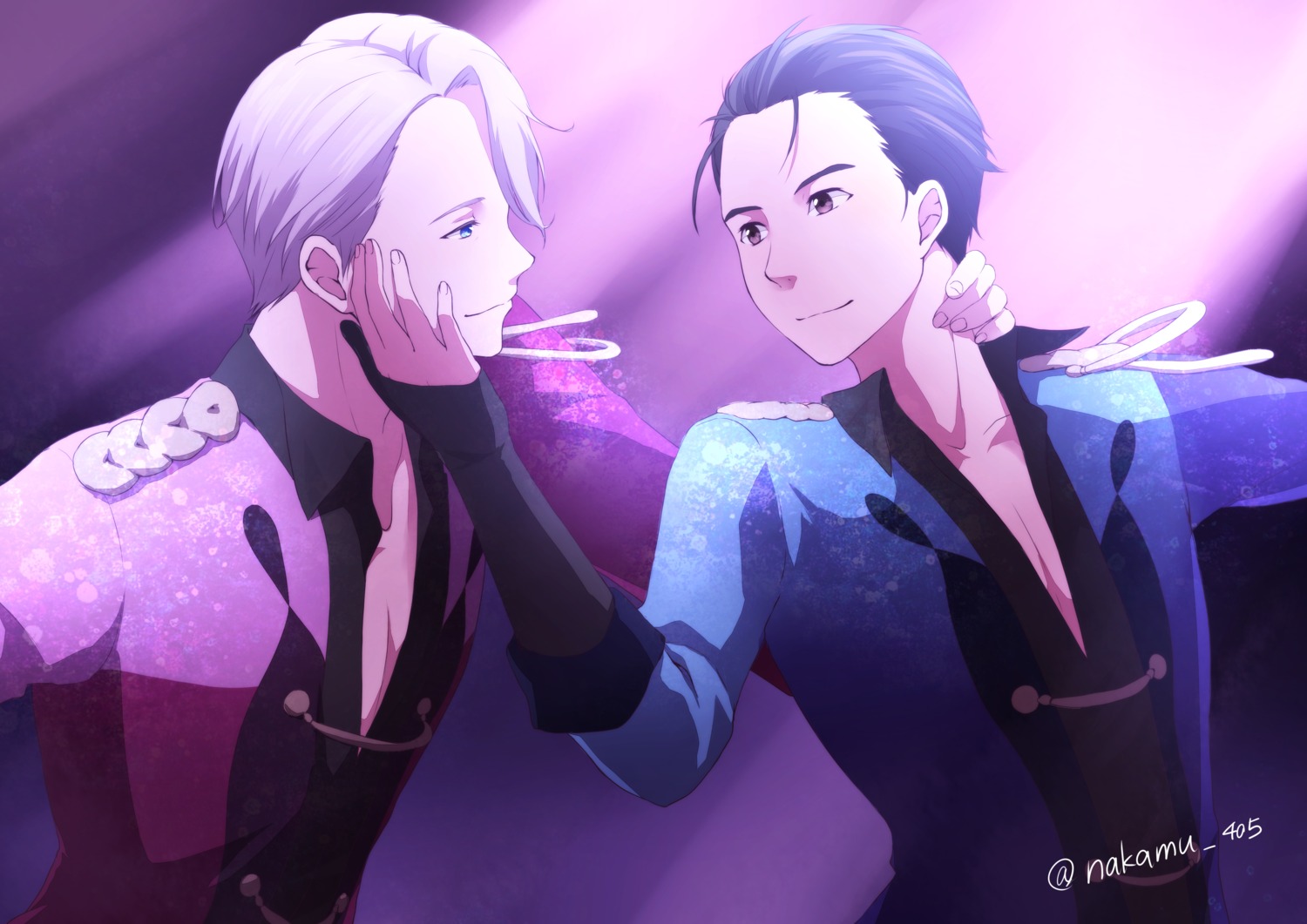 katsuki_yuuri male nakamu_405 victor_nikiforov yuri!!!_on_ice