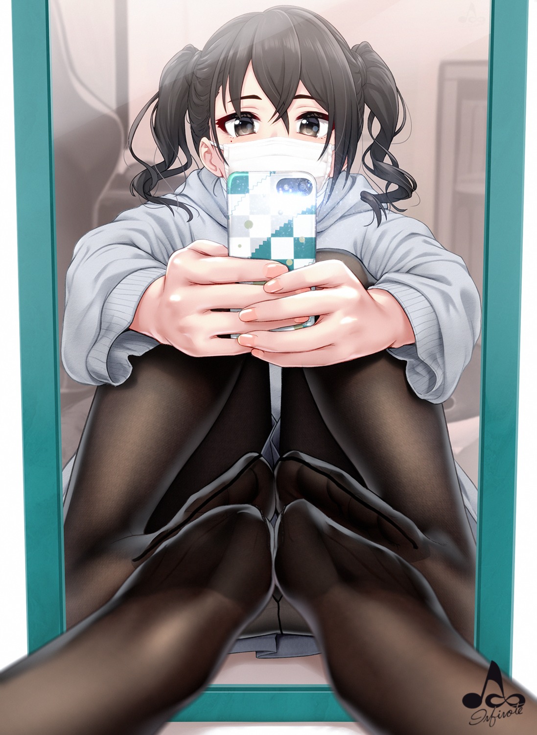 feet infinote pantyhose sunazuka_akira the_idolm@ster the_idolm@ster_cinderella_girls