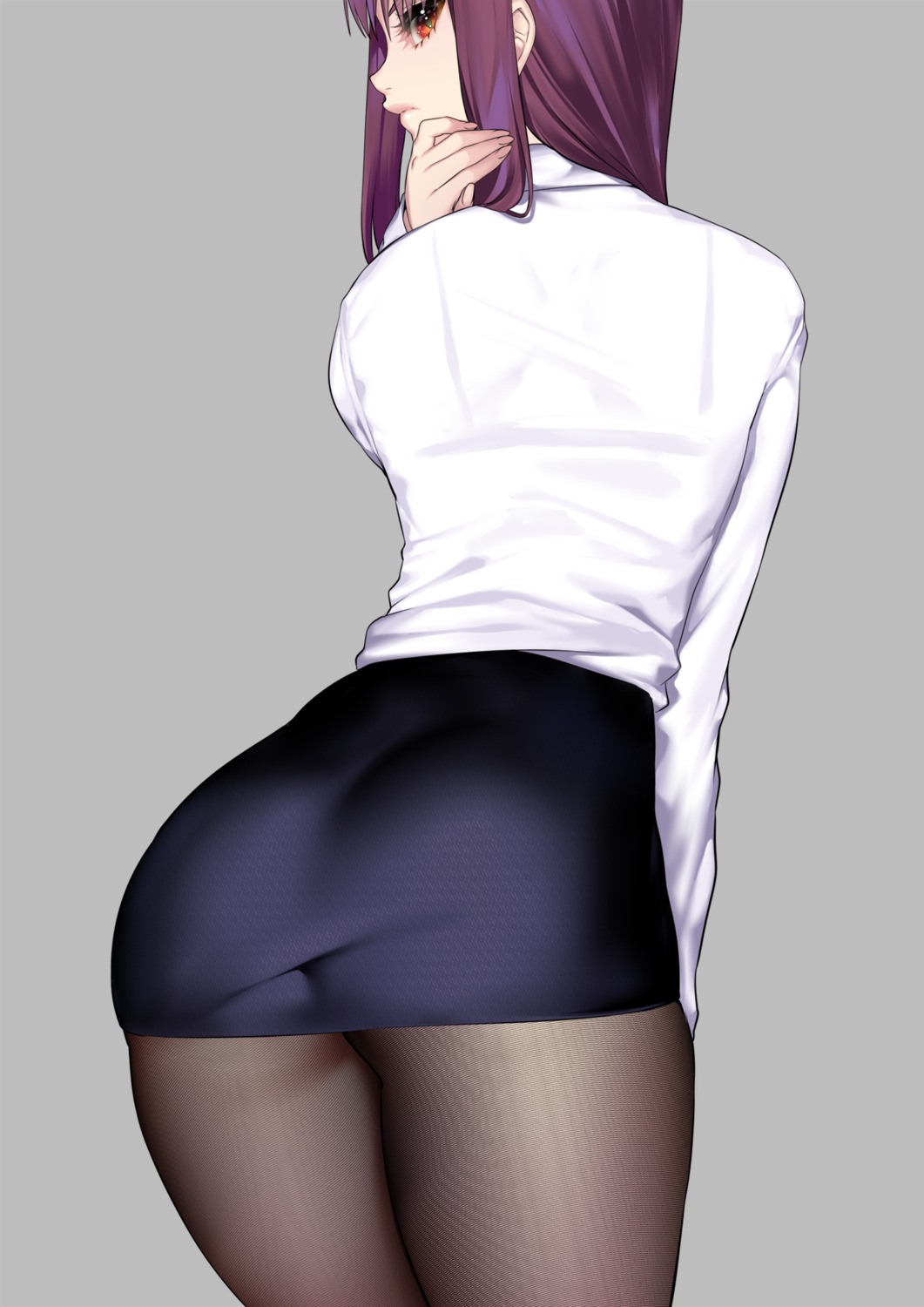 ass bra dress_shirt pantyhose rahato see_through