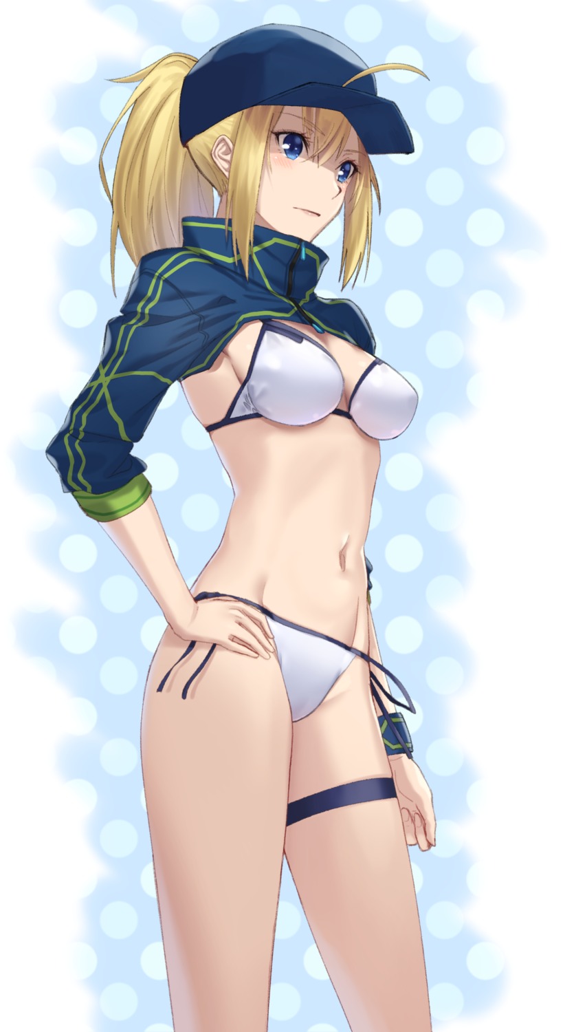 bikini cleavage fate/grand_order garter heroine_xx lip-mil swimsuits