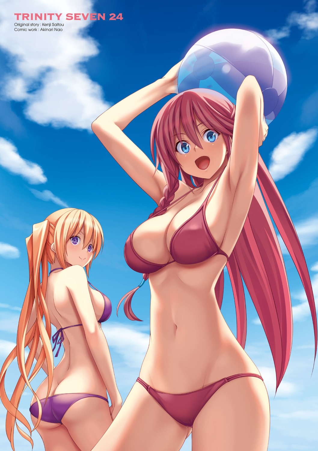 asami_lilith ass bikini cleavage liselotte_sherlock nao_akinari swimsuits trinity_seven