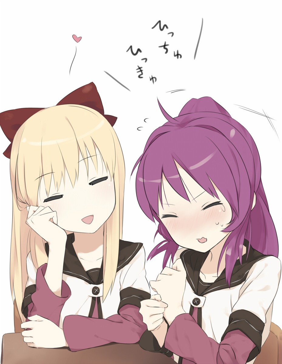 marakimi seifuku sugiura_ayano toshinou_kyouko yuru_yuri