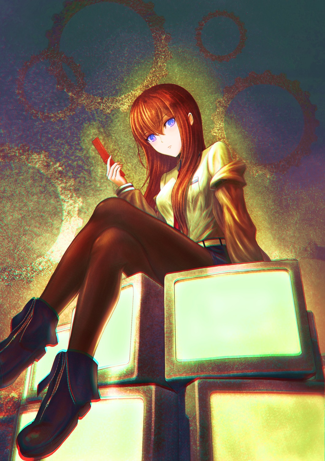 makise_kurisu pantyhose steins;gate tagme