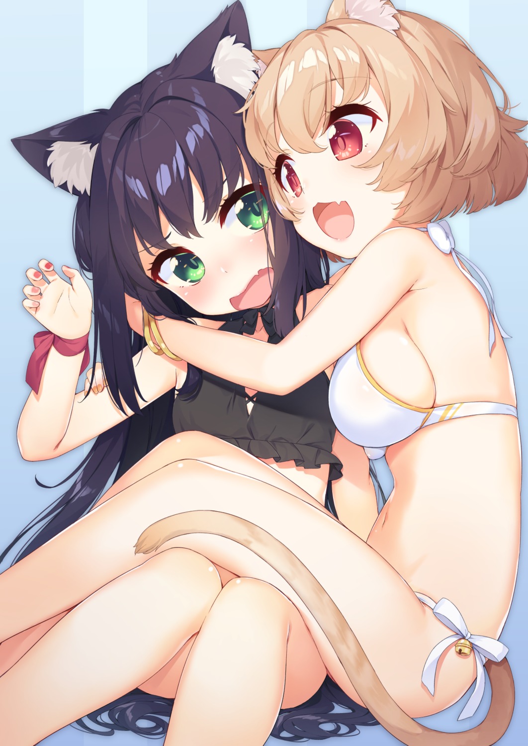 animal_ears bikini nekomimi swimsuits tail tofu1601