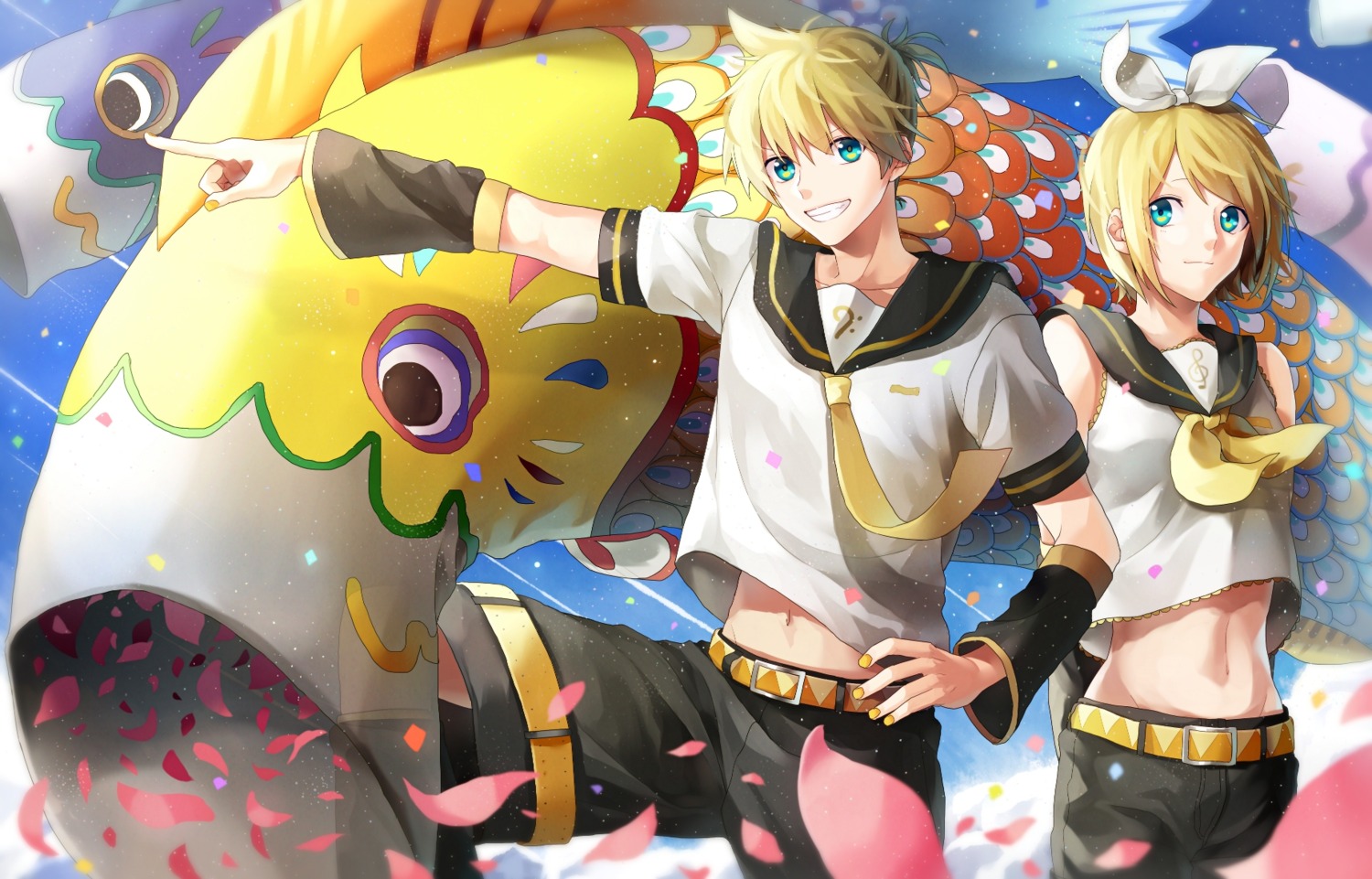 kagamine_len kagamine_rin p.rupon vocaloid