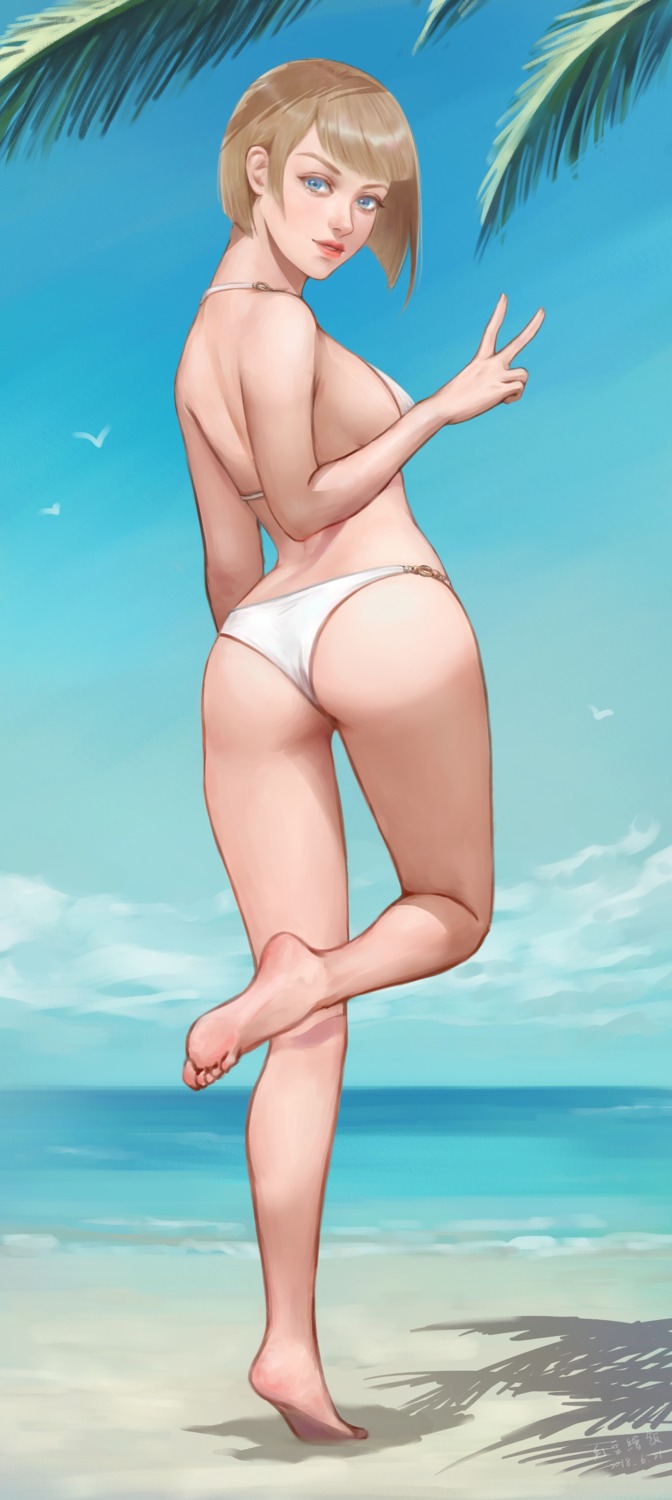 ass bikini feet peiyu_zhou swimsuits thong