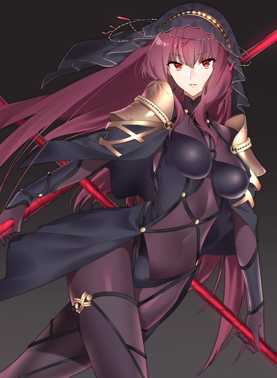 armor bodysuit fate/grand_order scathach_(fate/grand_order) sino42 weapon