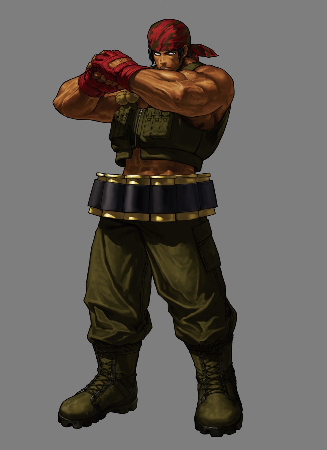 eisuke_ogura king_of_fighters king_of_fighters_xiii male ralf_jones snk transparent_png