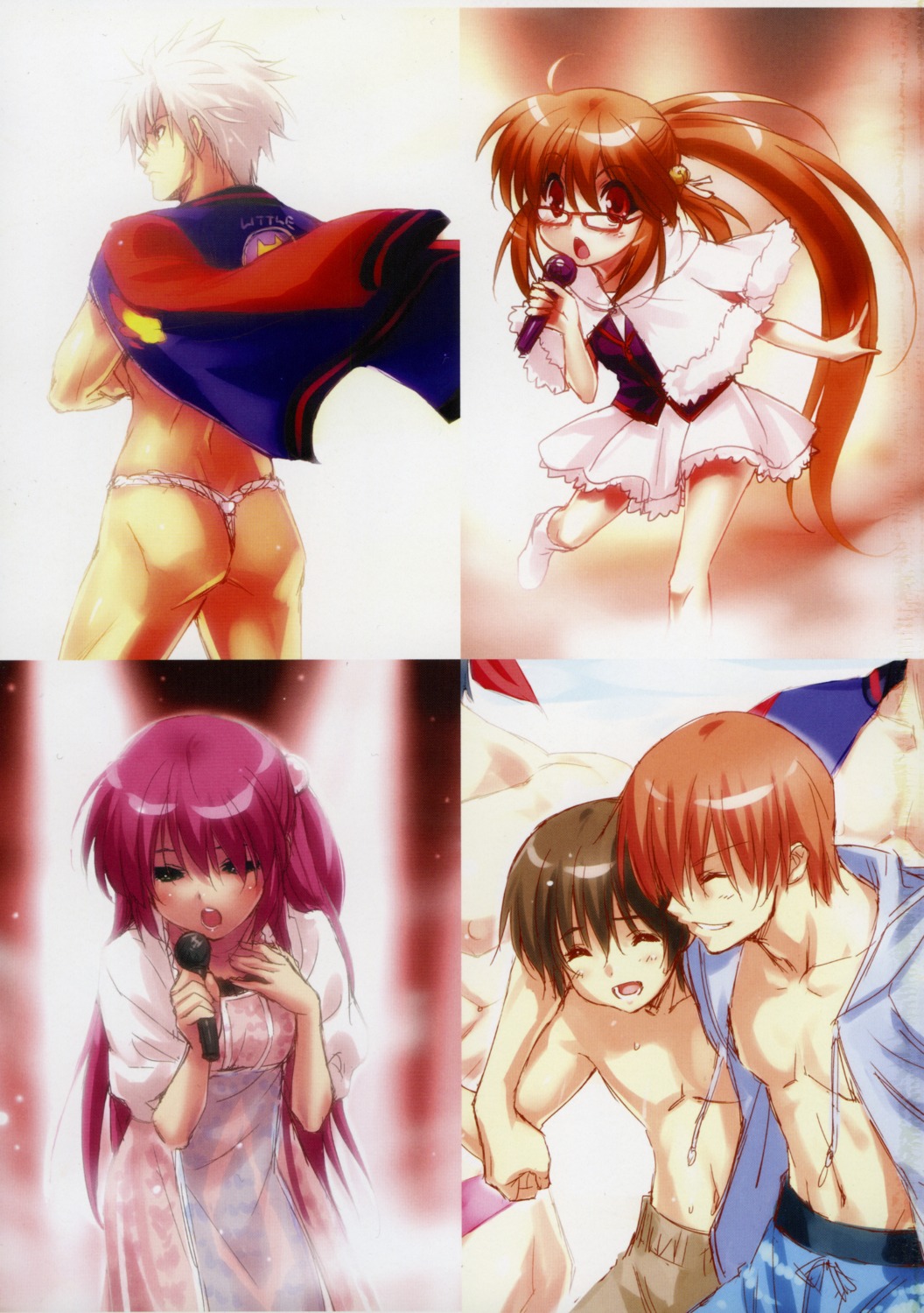 ass dress futaki_kanata little_busters! megane miyazawa_kengo naoe_riki natsume_kyousuke natsume_rin zen