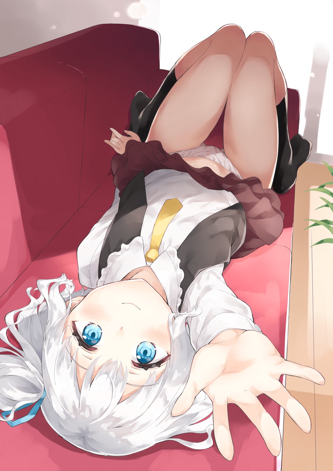 gyuunyuu_nomio pantsu skirt_lift