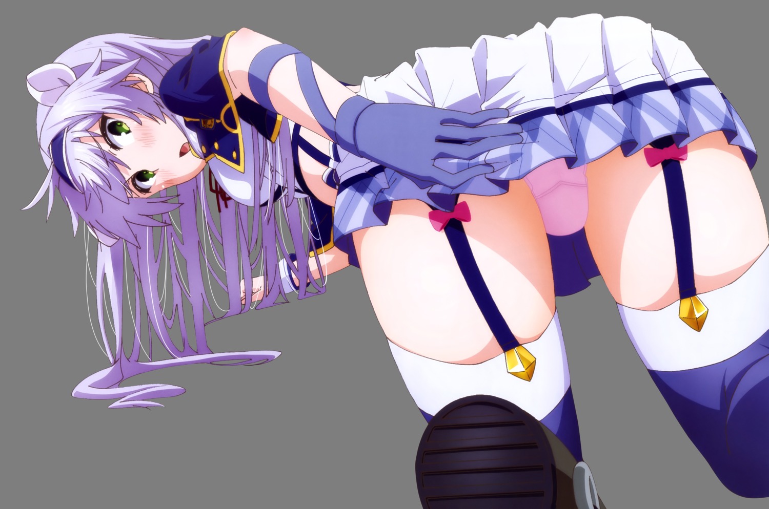 iino_makoto pantsu rokudenashi_majutsu_koushi_to_akashic_record seifuku sistina_fibel stockings thighhighs transparent_png