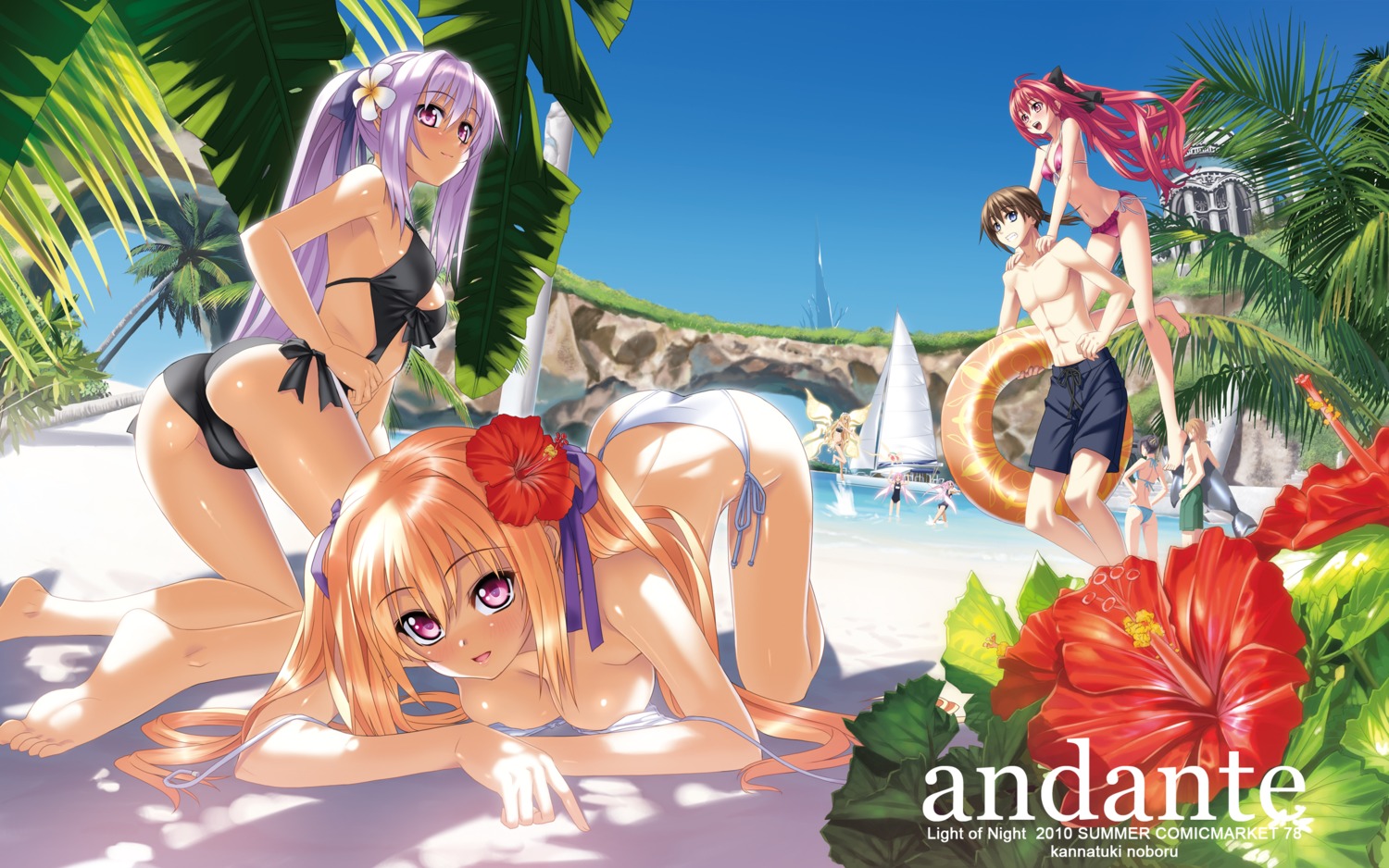 ass bikini cameltoe cleavage corticarte_apa_lagranges fairy iaritikke_sin_goluot kannatsuki_noboru misseldollied psyche_renbart shinkyoku_soukai_polyphonica swimsuits tatara_phoron tsuge_eufinley wings yugiri_perserte yugiri_princesca