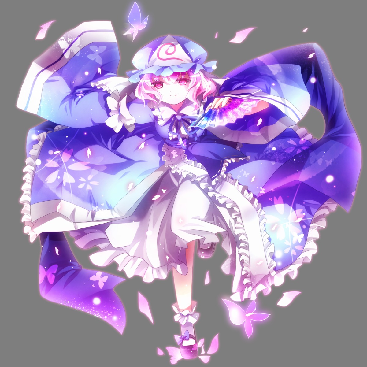 aquamarine saigyouji_yuyuko touhou transparent_png