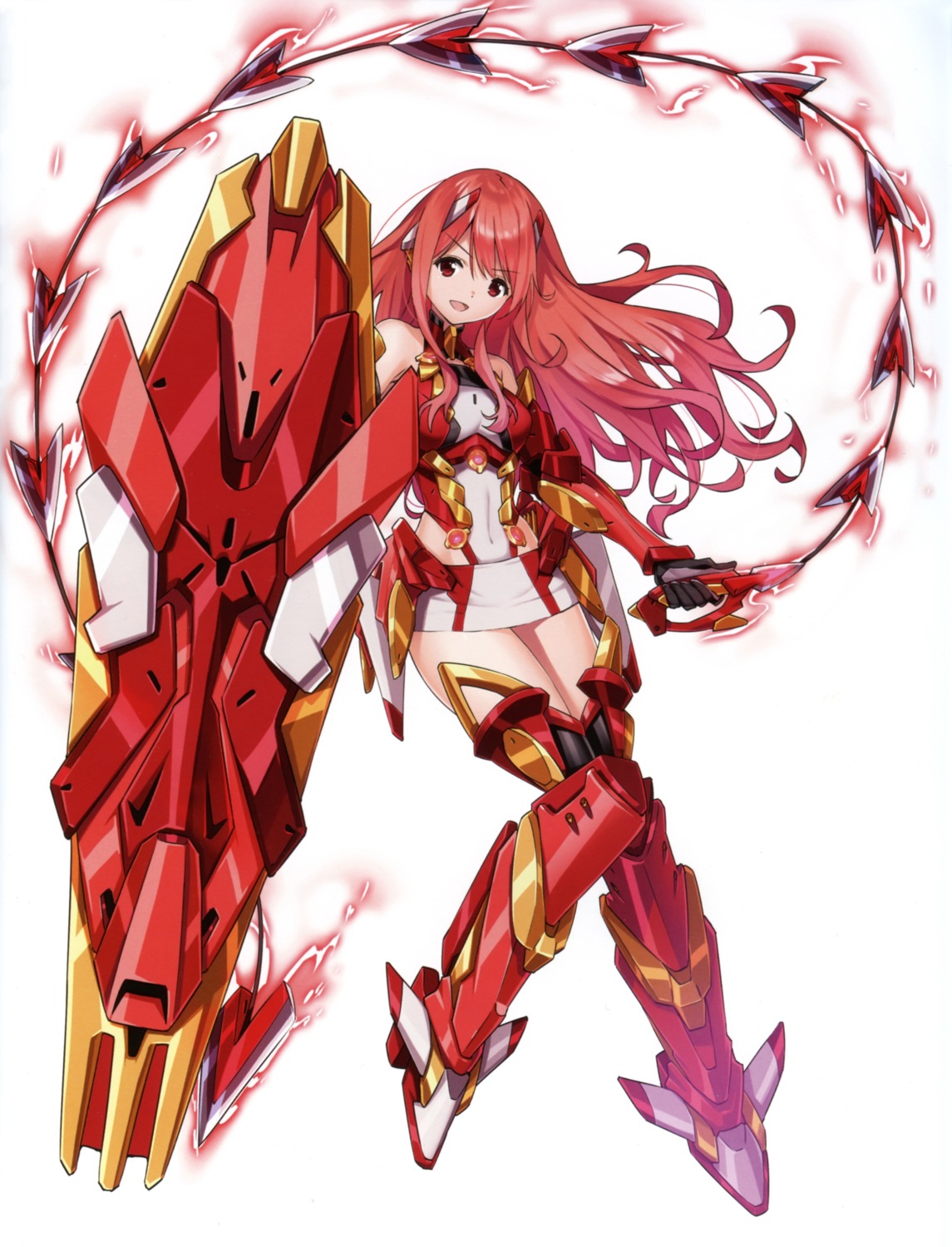 mecha_musume saitom thighhighs weapon