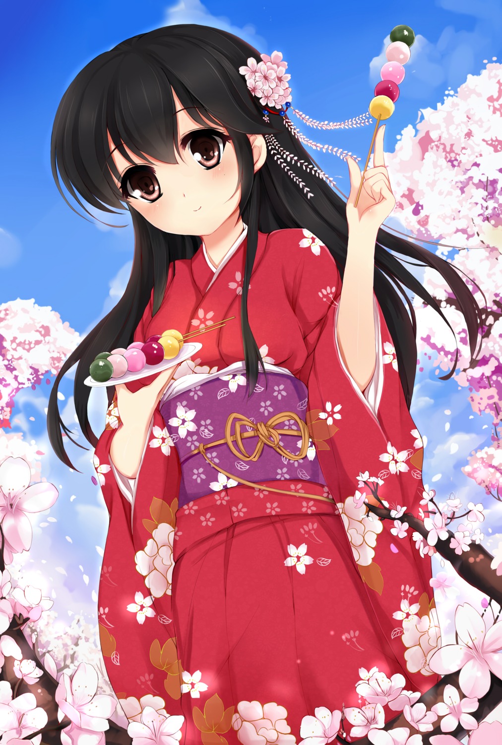 kantai_collection kimono ushio_(kancolle) vivian_(lancerhd)