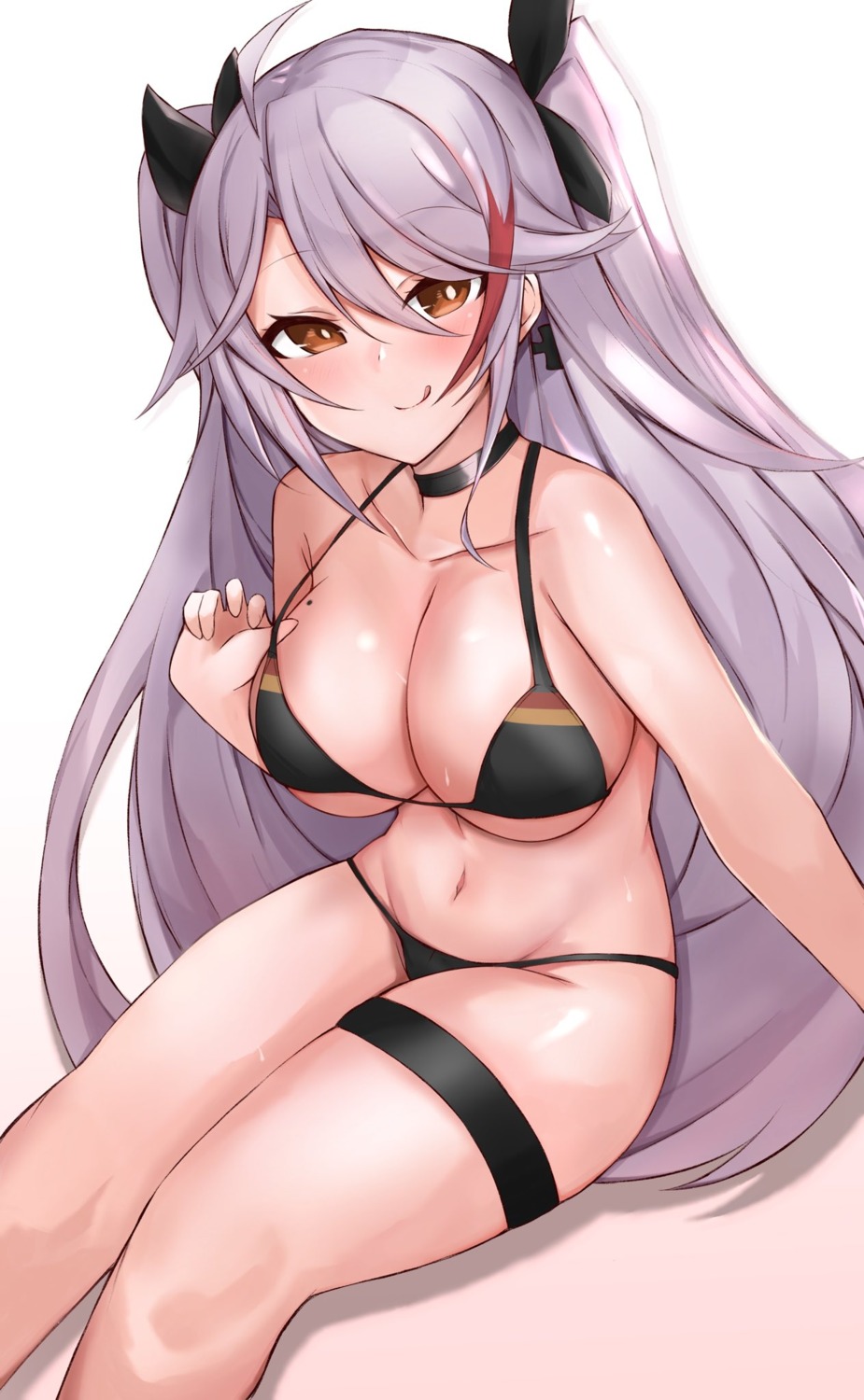 azur_lane bikini doragyu garter prinz_eugen_(azur_lane) swimsuits tagme