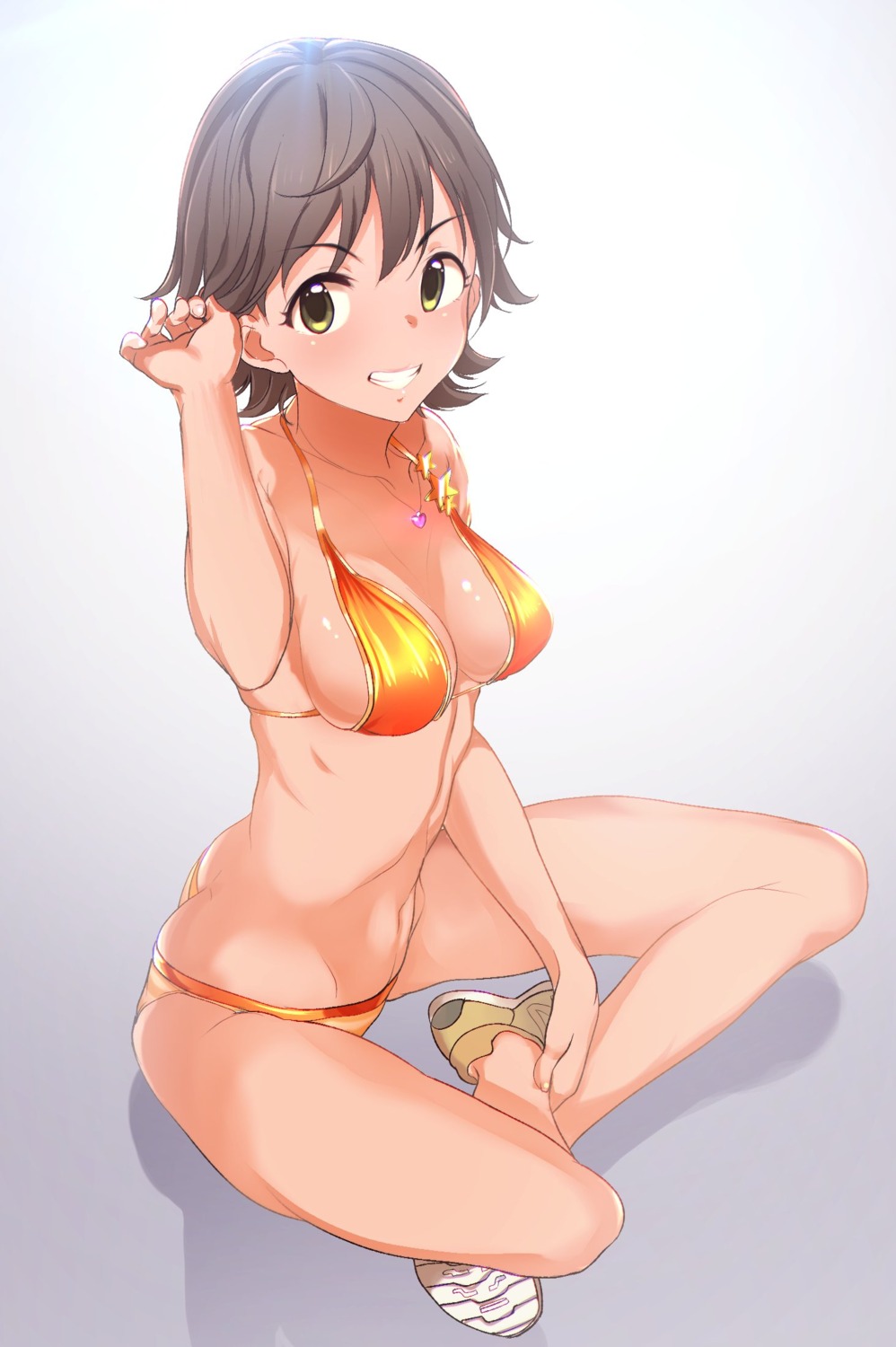 bikini cleavage honda_mio q_(ed69) swimsuits the_idolm@ster the_idolm@ster_cinderella_girls