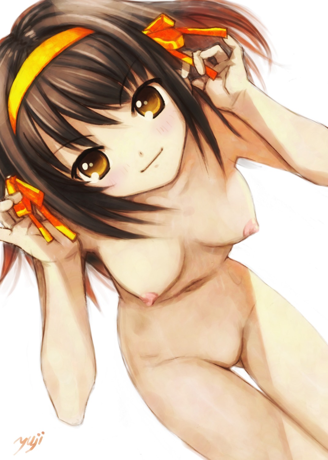 naked nipples suzumiya_haruhi suzumiya_haruhi_no_yuuutsu yuuji