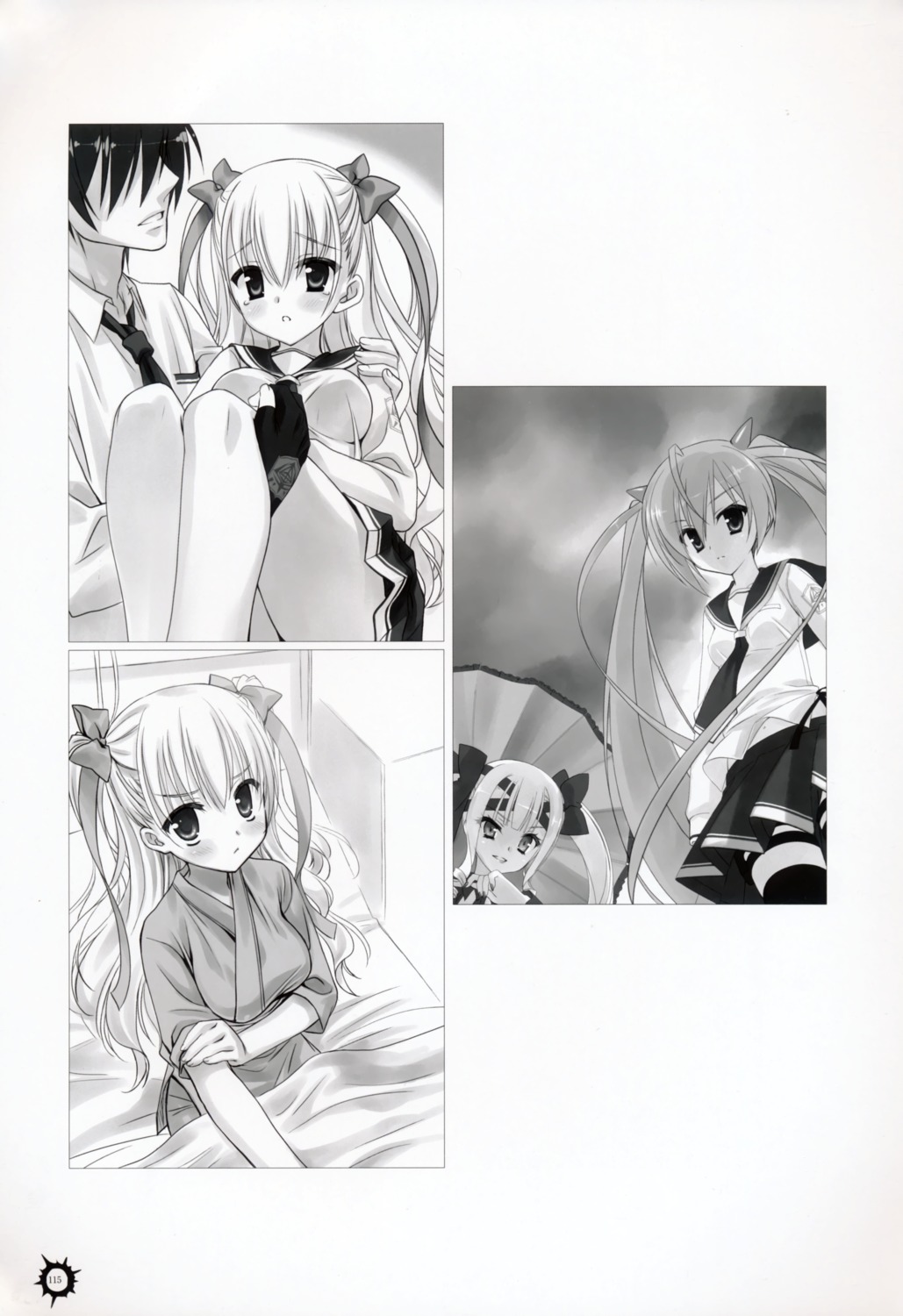 hidan_no_aria hilda_tepes kanzaki_h._aria kobuichi mine_riko monochrome seifuku tooyama_kinji