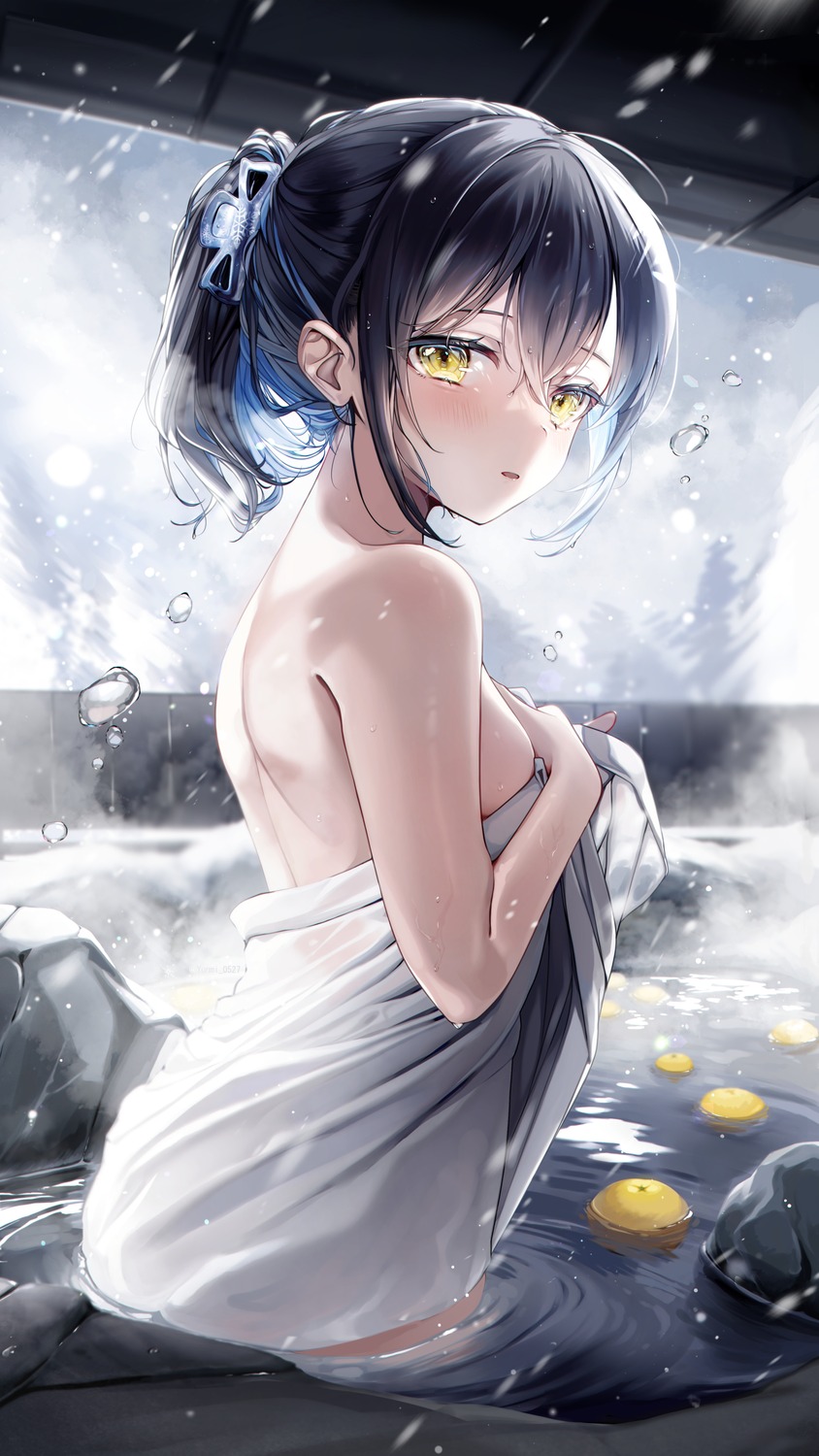 onsen towel wet yunmi_0527