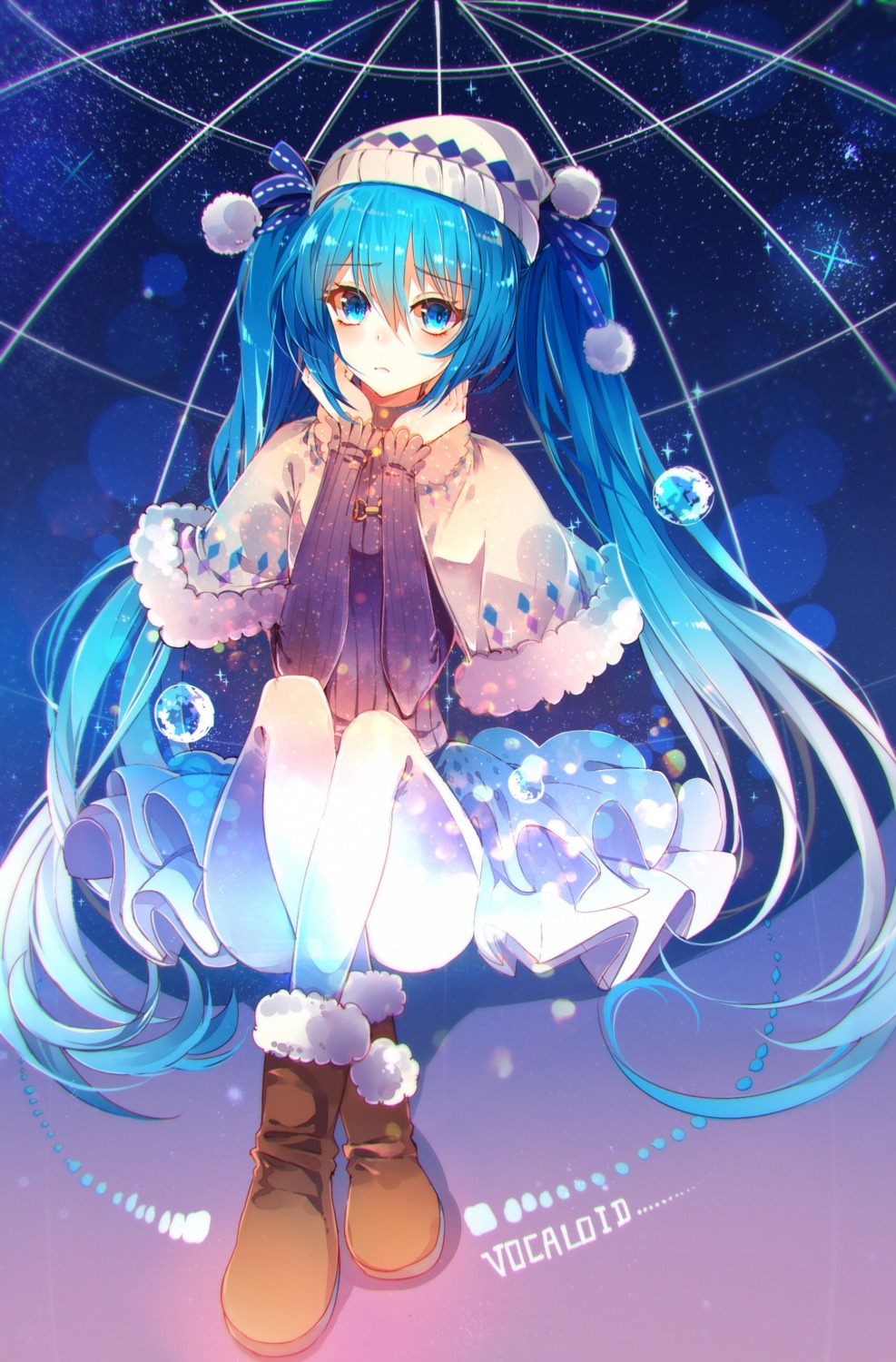 baocaizi hatsune_miku pantyhose vocaloid