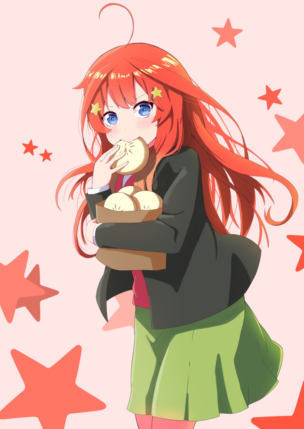 5-toubun_no_hanayome nakano_itsuki seifuku sweater yasuba_yuuichi