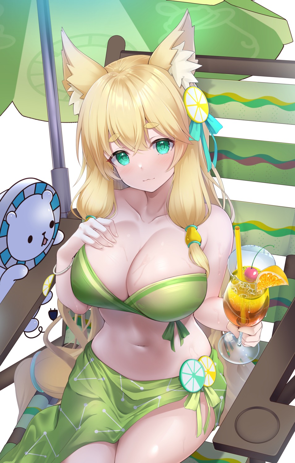 animal_ears bikini_top ginginsub0321 swimsuits tail