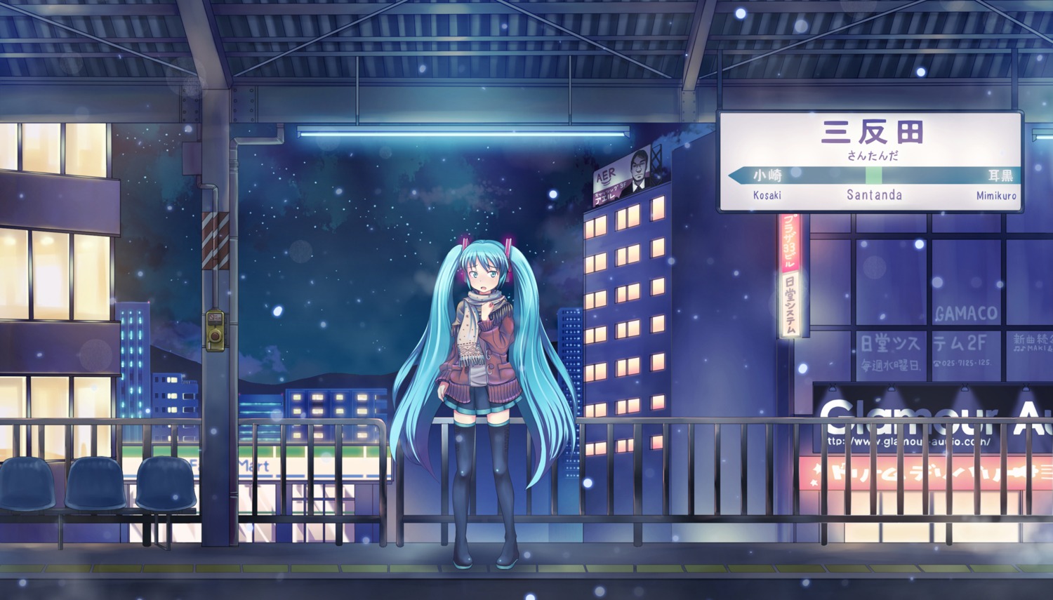 hajimete_no_koi_ga_owaru_toki_(vocaloid) hatsune_miku remuko thighhighs vocaloid