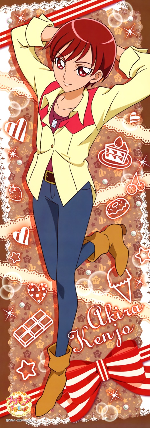 heels kenjou_akira kirakira_precure_a_la_mode pretty_cure stick_poster