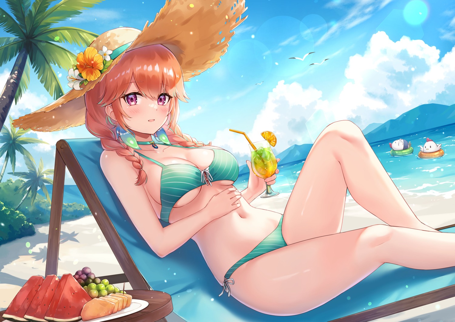 bikini hololive hololive_english sebu_illust swimsuits takanashi_kiara