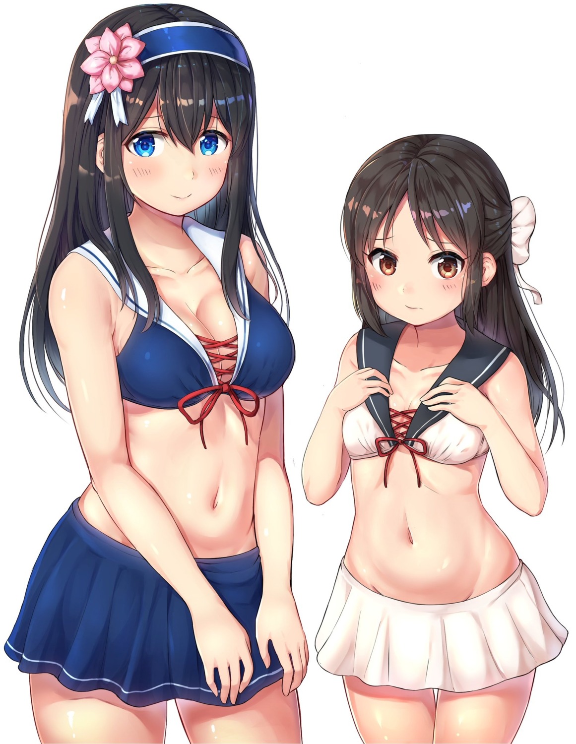 bikini cleavage memume sagisawa_fumika swimsuits tachibana_arisu the_idolm@ster the_idolm@ster_cinderella_girls the_idolm@ster_cinderella_girls_u149