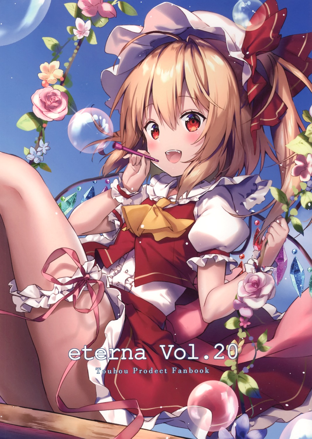 eterna flandre_scarlet garter riichu touhou wings