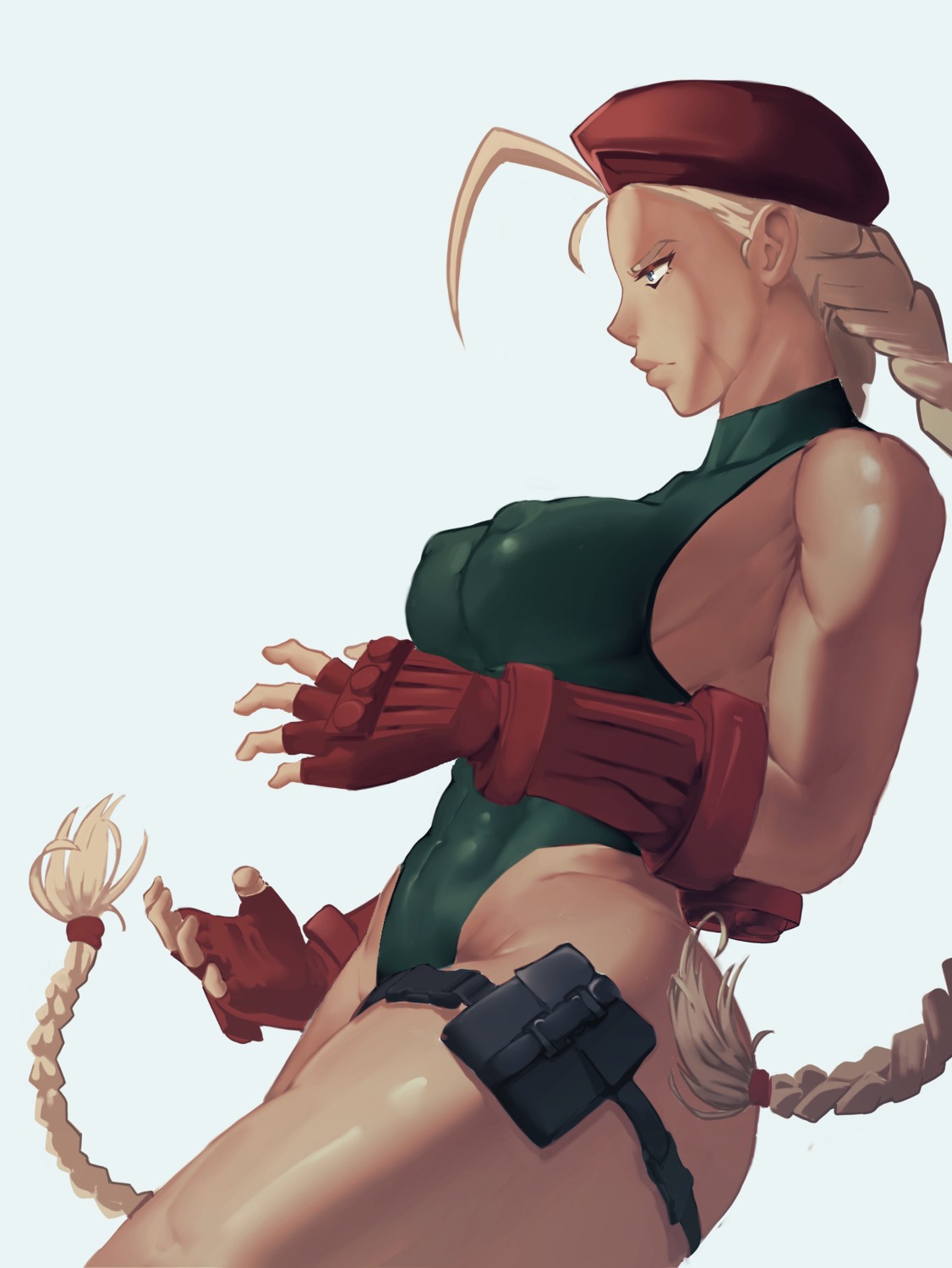 cammy_white erect_nipples garter leotard mon_eree no_bra street_fighter