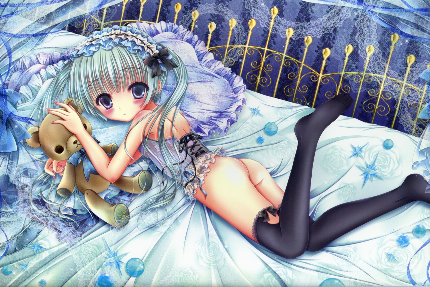 ass bottomless loli mubi_alice see_through thighhighs