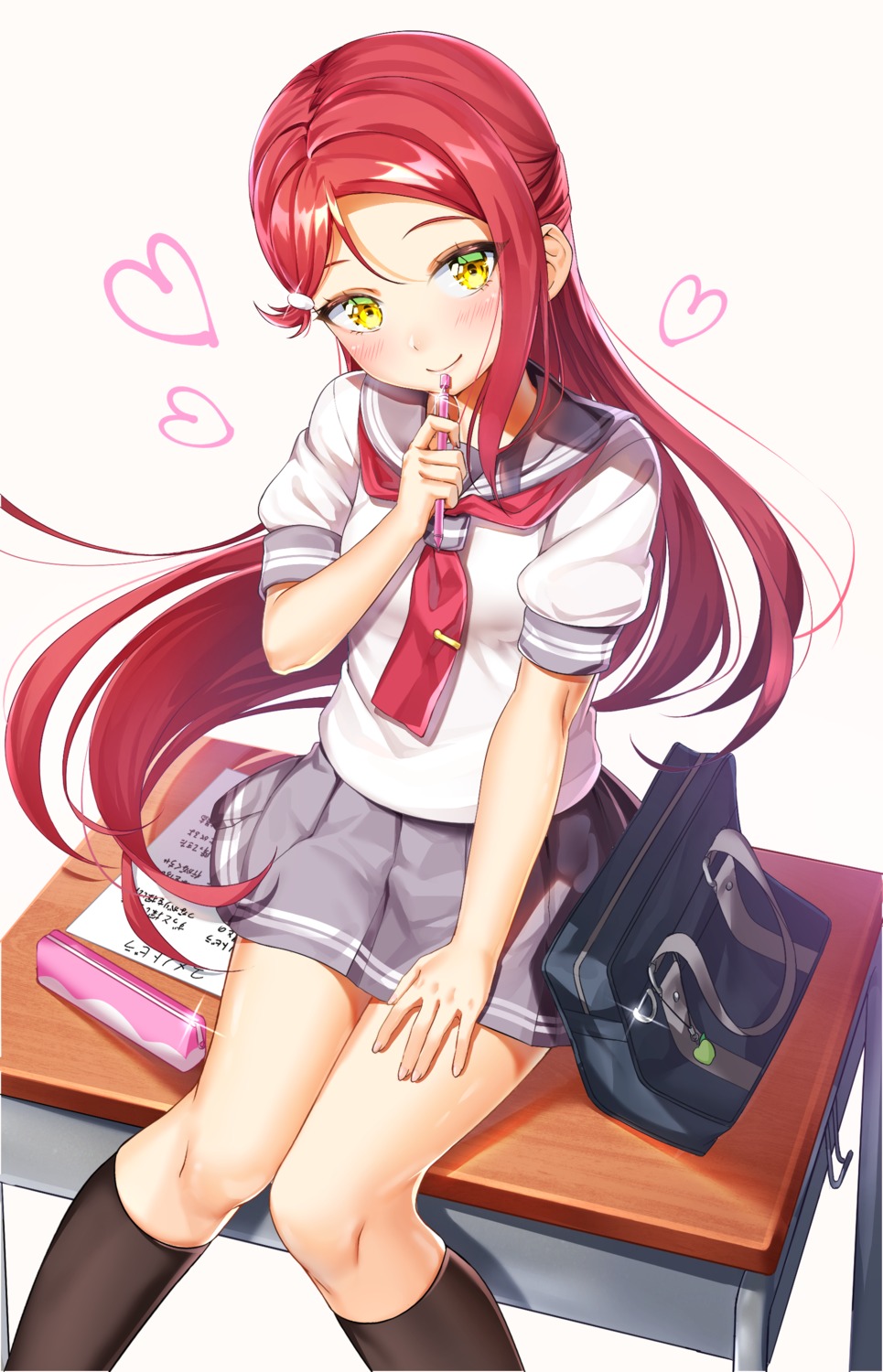 hachinatsu love_live!_sunshine!! sakurauchi_riko seifuku