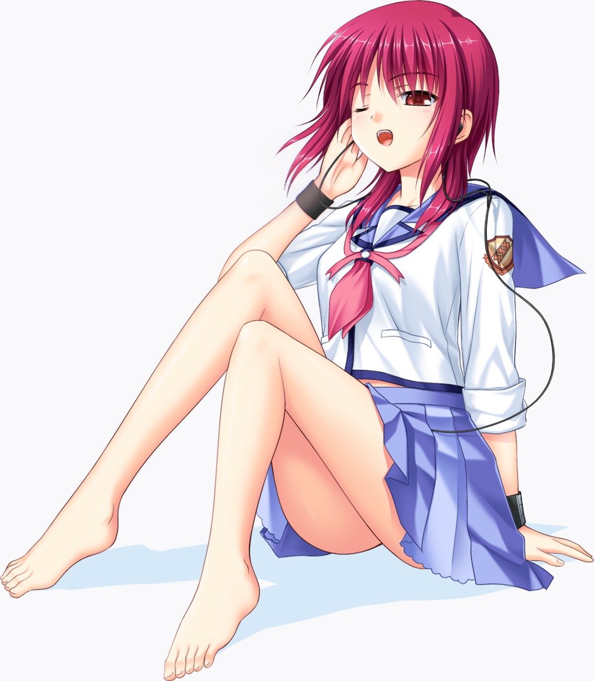 angel_beats! feet iwasawa key na-ga seifuku