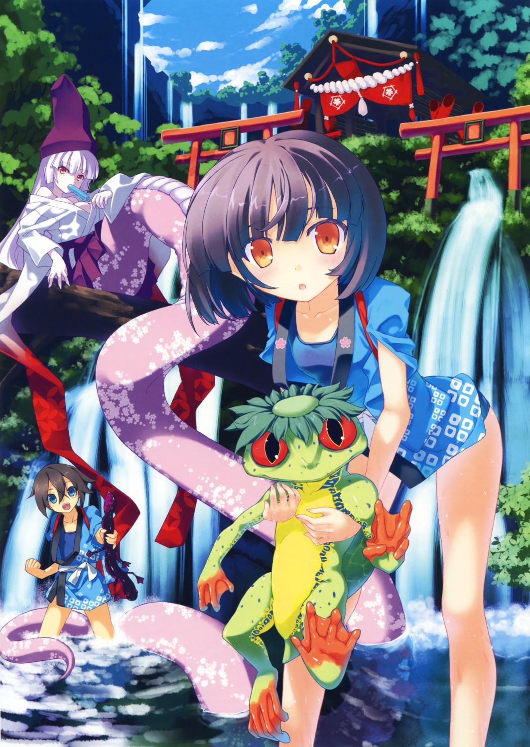 japanese_clothes kokonobi monster_girl