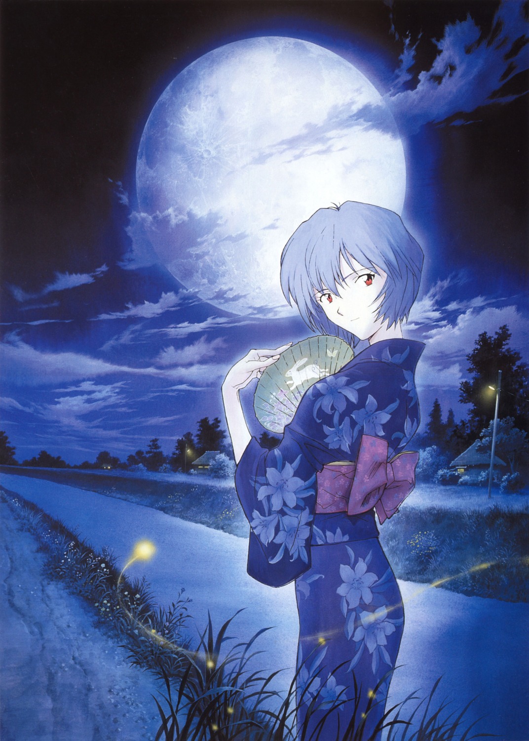 ayanami_rei kimono neon_genesis_evangelion