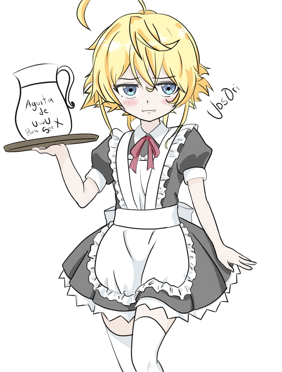 maid tagme tanya_degurechaff thighhighs youjo_senki