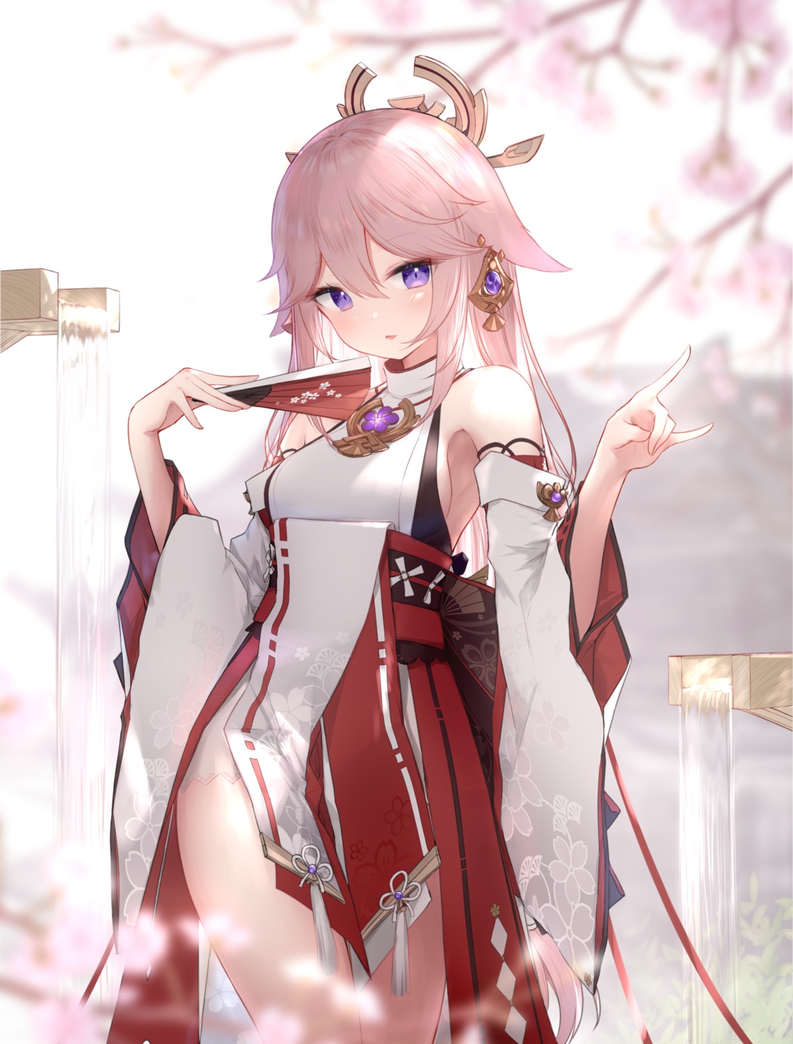 genshin_impact guo582 japanese_clothes yae_miko