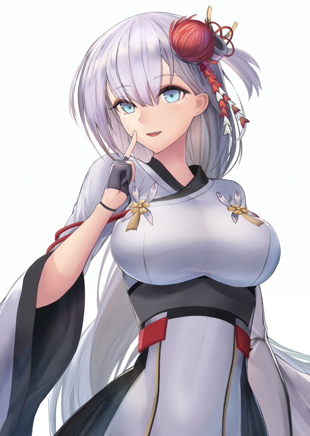 azur_lane japanese_clothes morichika_shuuto shoukaku_(azur_lane)