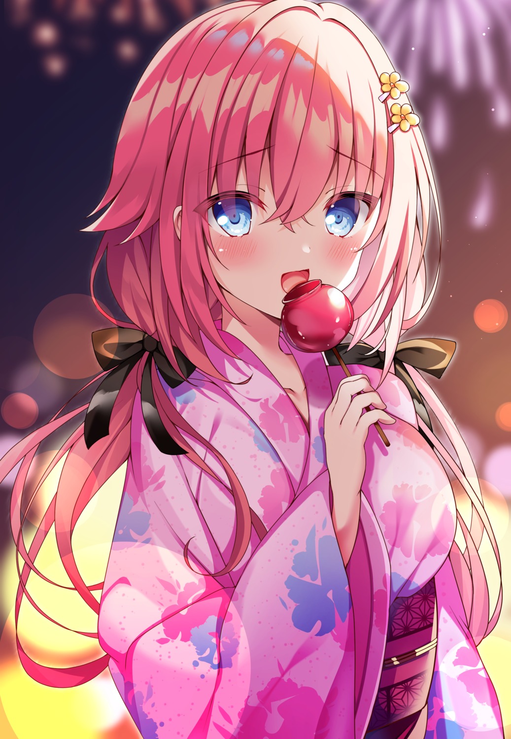 hakugan hamidashi_creative tokiwa_kano yukata