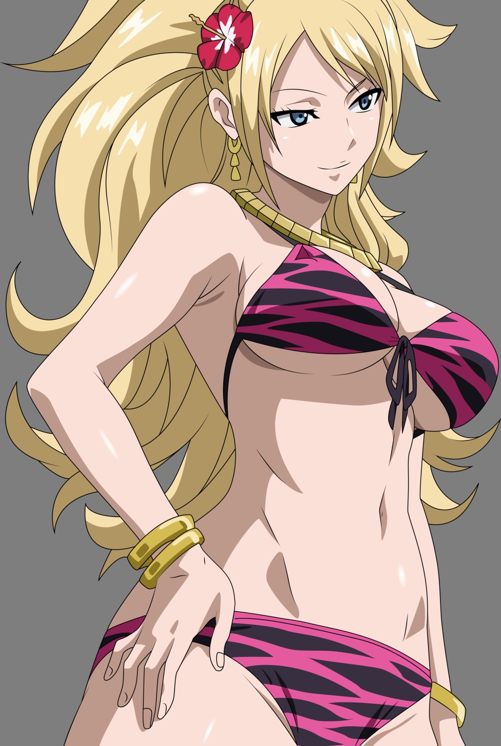 bikini cleavage fairy_tail jenny_realight swimsuits transparent_png underboob vector_trace