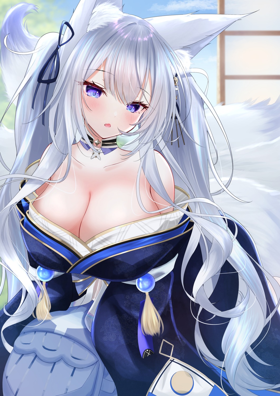 tsuri pi azur lane shinano (azur lane) animal ears no bra | #1171870 |  yande.re