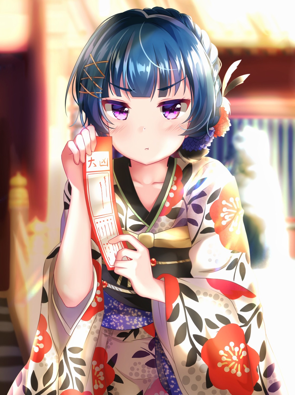 depe kimono love_live!_sunshine!! tsushima_yoshiko