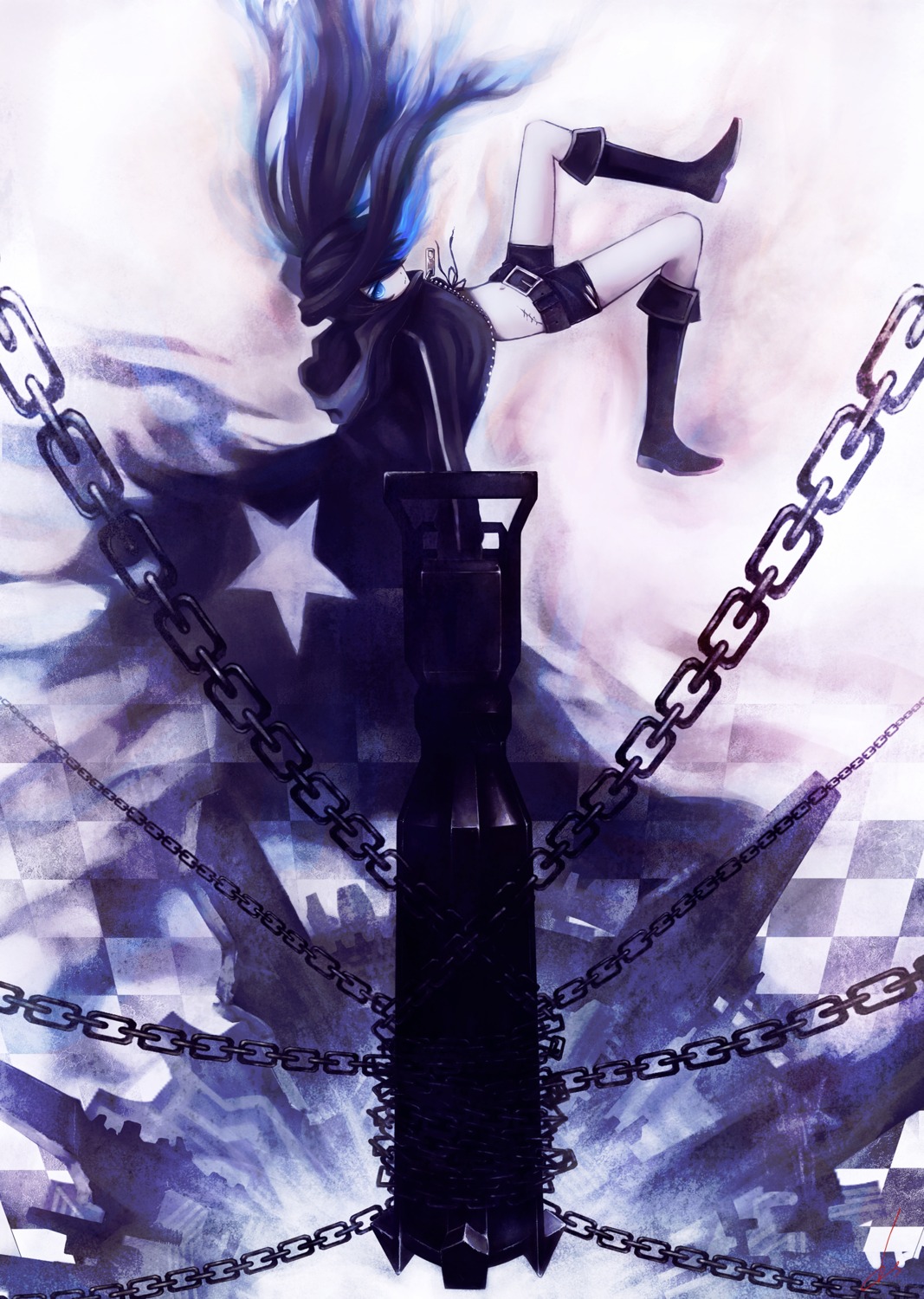 black_rock_shooter black_rock_shooter_(character) dopollsogno vocaloid