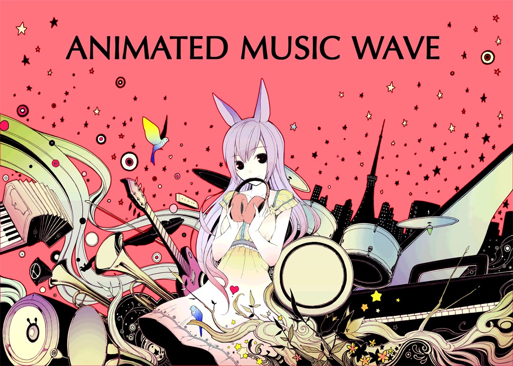 animal_ears dress headphones kimura_daisuke